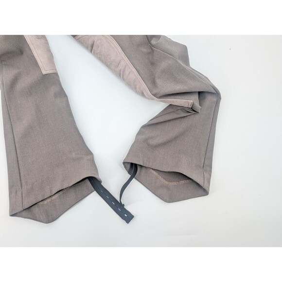 American Jods Jodhper Khaki Breecher Equestrian Pants Leather Patches USA Sz 32 - Picture 5 of 13